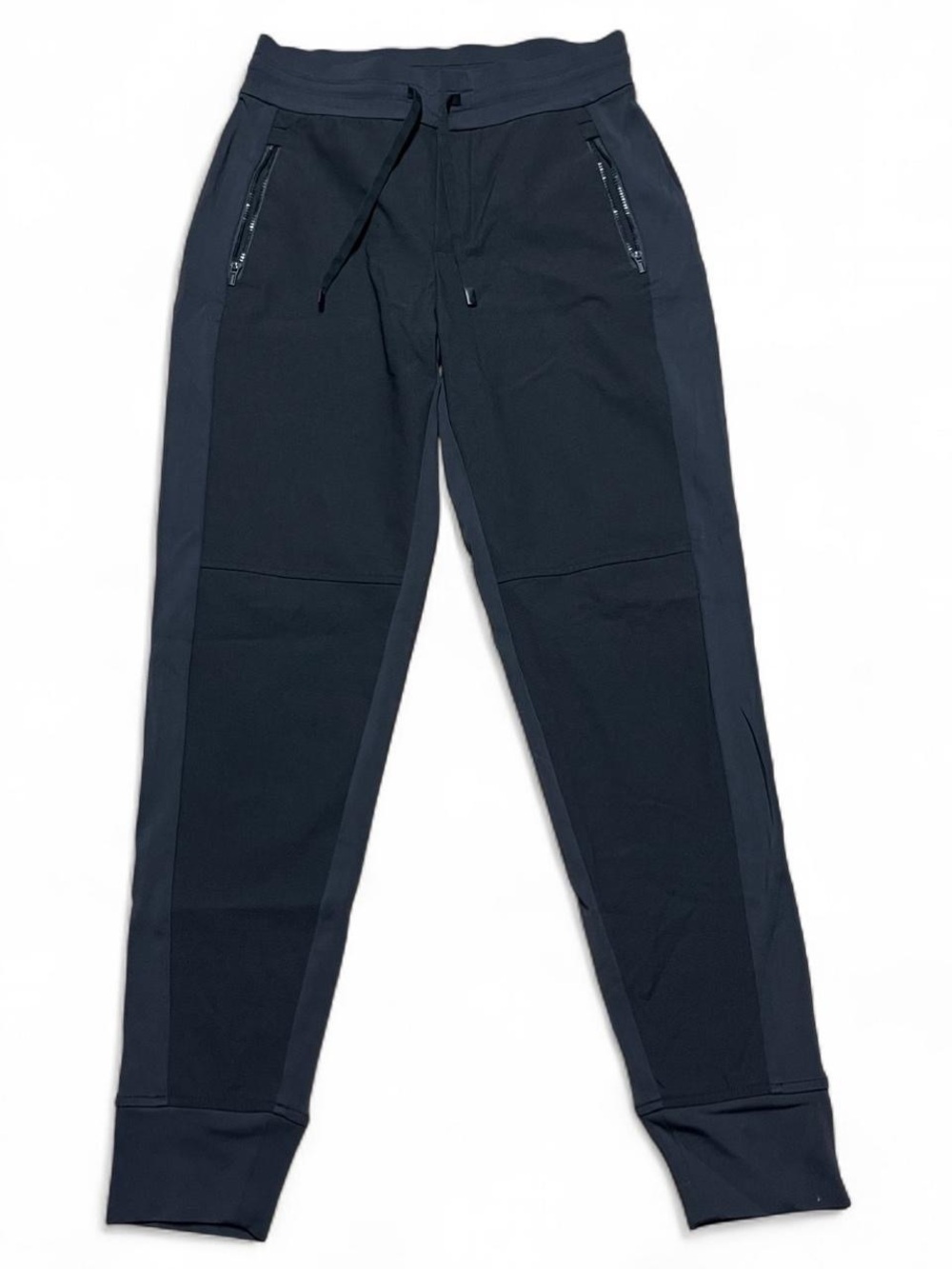 Athleta Womens Headlands Hybrid Trek Joggers Stretch Size 8 Black Zipper Pockets